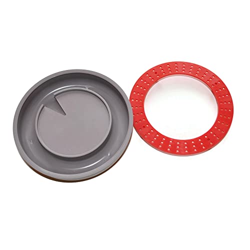 ZAVHOZ Bees Feeding Bowl Bee Feeder Hive Water Drinker Sugar Syrup Drinking Dispenser Tool Plastic Mesh Dish Beehive Apiary Accessory Beekeeping Honey Production (Gray) - color: Gray