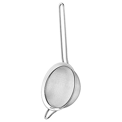Cuisinart Mesh Strainers, 3 Count Set, CTG-00-3MS & CTG-00-SMP Stainless Steel Measuring Spoons, Set of 4 & CTG-00-SMC Measuring Cups, Set of 4, Silver