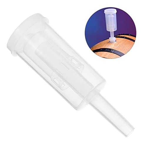 OUNONA 2pcs 3-Piece Plastic One-Way Valves for Brewed Wine Fermentation Check Valve Lids Kit for Home Brewing Supplies