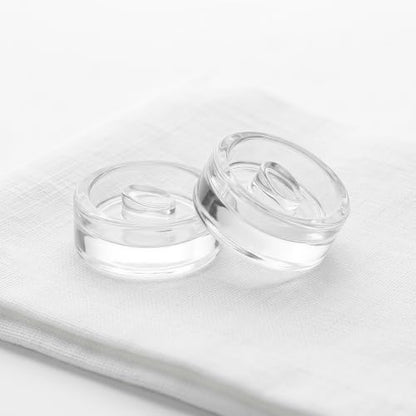 OUNONA 2pcs Fermentation Glass Weights with Easy Grip Handle, Fermenting Pickling Weights for Wide Mouth Mason Jars, 2.8 inch Vegetables Pickles Canning Tools