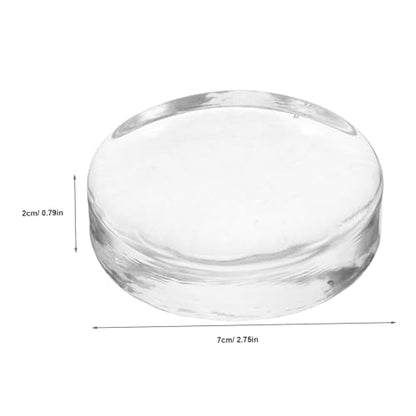 DECHOUS Fermenting Glass Weight for Pickle Jars Natural Round Stone Compact Heavy Stone Lid for Kimchi Sauerkraut Cucumber Fermentation Fits Standard Wide Mouth Jars