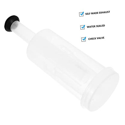 Garneck 1set Craft Beer Brewing Accessory Stopper Silicone Plugs Home Brew Supplies Brew One-way Valve Wine Stopper for Bottles
