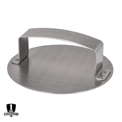 BLACKSTONE Smash & Sear Press – Stainless Steel Burger Smasher | Griddle & Grill Tool, Hamburger & Patty Maker, Panini & Sandwich Press, Meat & Veggie Compatible, Bacon Press