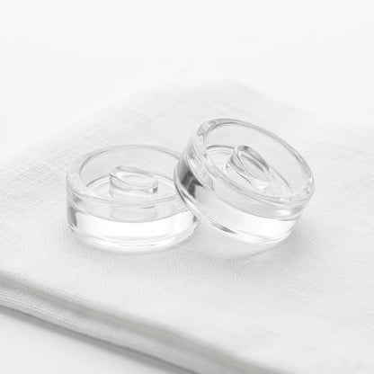 Zerodeko 2pcs Fermentation Weights for Mason Jars, Wide Mouth Canning Glass Weight Lids with Easy Grip Handle for Fermentation Sauerkraut Kimchi Pickling 2.8 inch