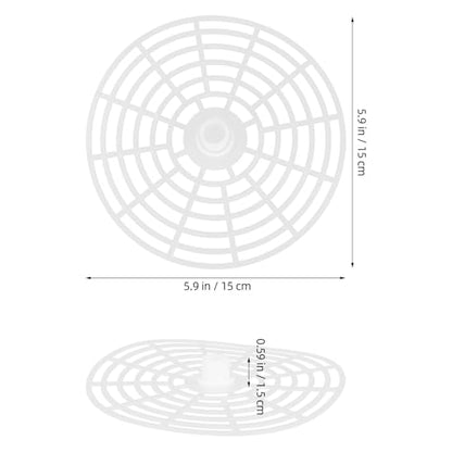 2pcs Pickles Jar Weight Press Tool - White Mesh Jar Press Plate for Fermentation Food - Pickle Tool for Fermentation Vegetable Canning Supplies 15cm/5.9'' - size: 15.00X15.00X1.50CM