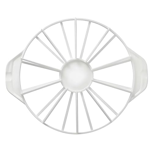 Cake Portion Cutter Cake Portion Marker Round Cake Slicer Double Sided Cake Portion Marker 10 or 12 Pieces for Even Slices(White 26.8 cm /10.6 In diameter) (10 or 12 Slices) - size: 10 or 12 Slices