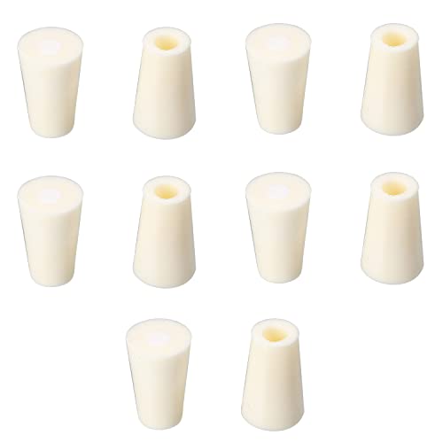 Othmro 10pcs Silicone Stopper Carboy Airlock Stopper with 20mm/0.79" Hole Silicone Plugs White for Homebrewing Beer Kombucha Airlock Stopper - size: 10pcs 20mm/0.79"