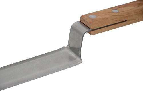 11" Stainless Steel Honey Uncapping Knife Z-Shape Honey Scraper Hive Beekeeping Beekeeper Equipment with Wood Handle