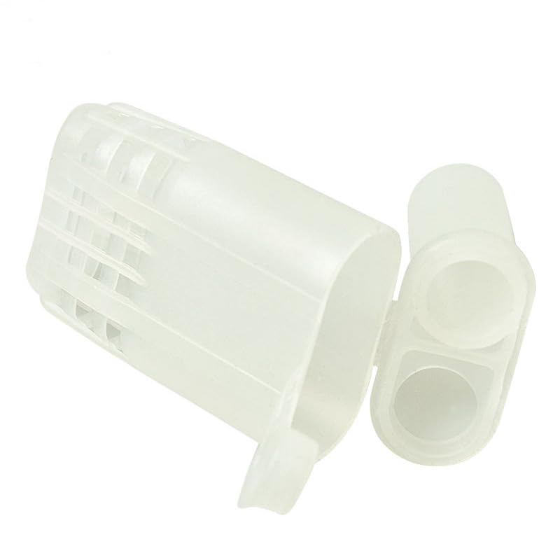 TopHomer 50pcs White Queen Bee Cages 2.56 * 1.10 * 0.43in Beekeeping Catcher Plastic Bee Isolator Clip Beekeeper Rearing Tools for Indoor Home Outdoor