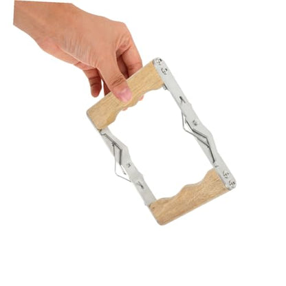 GALPADA 3pcs Bee Hive Frame Grip with Wood and Stainless Steel, Ergonomic Beekeeping Frame Holder Minimizing Disturbance, for Inspection and Honey Harvesting by Hobbyists and Professionals