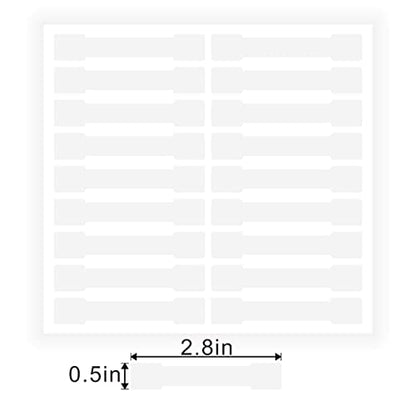 Transparent Blank Tamper Evident Labels Crystal Clear Sealing Package Seal Self Adhesive Security Warranty Void Tamper Proof Stickers (100pcs Bone) - style: 100pcs Bone
