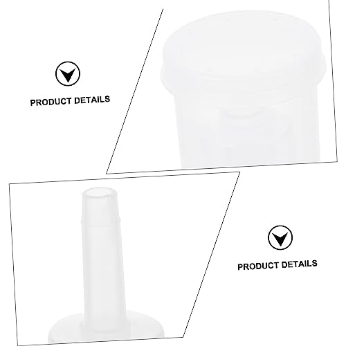 OUNONA 2pcs 3-Piece Plastic One-Way Valves for Brewed Wine Fermentation Check Valve Lids Kit for Home Brewing Supplies