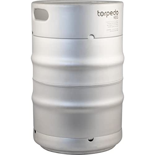 Torpedo Keg | Ball Lock | Stainless Steel | Rolled Stainless Steel Handles | Carbonate your beverages | 15 gal.