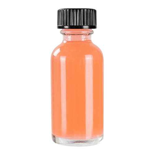Restaurantware Vetri 1 Ounce Boston Glass Bottles, 48 Sample Bottles With Black Phenolic Caps - Dishwashable, Round, Clear Glass Bottle, For Potion, Juice, Ginger Shots, Whiskey, Liquids - color: Clear, size: 1 oz