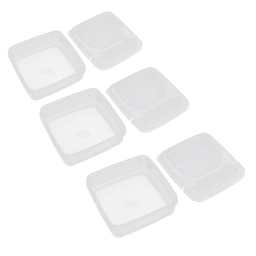 AYNEFY Kitchen Kitchen Storage, Airtight Transparent Pp Box Heat And Cold Cheese Box Multipurpose Using Foods Storage Box For Fruits Minced Garlic Chili 3 Pcs Flip Lid Cheese