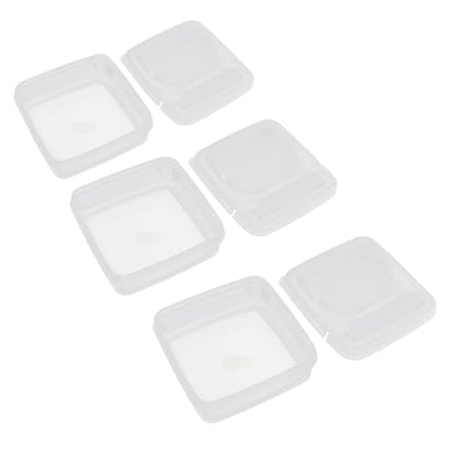 AYNEFY Kitchen Kitchen Storage, Airtight Transparent Pp Box Heat And Cold Cheese Box Multipurpose Using Foods Storage Box For Fruits Minced Garlic Chili 3 Pcs Flip Lid Cheese