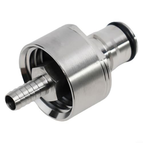 Stainless Steel Carbonation Cap Ball Lock for Home Brewing Beer for soda - Counter Pressure Filling PET Bottle - Silver 6x3.2cm