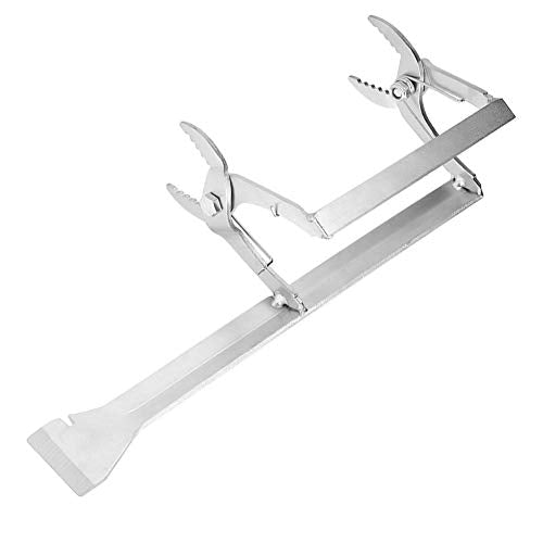 Bee Frame Clip, Stainless Steel Bee Frame Clip Clamp with Scraper Beehive Equipment Beekeeping Tool Accessories, 26.9x9.3cm / 10.6x3.7in