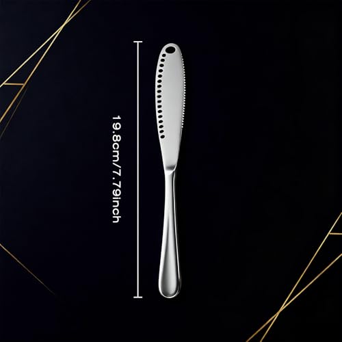 Butter Knife, 3 In 1 Stainless Steel Butter Spreader, Kitchen Knife Gadget For Cutting And Spreading Butter Cheese Jam