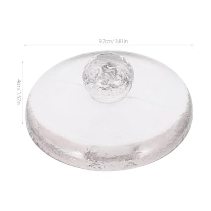 Operitacx Fermentation Glass Weights: Easy Grip Handle Fermenting Weights for Pickling - 4 Inch Wide Mouth Canning Fermenting Pickling Sourkrout Fermentation - size: 9.70X9.70X4.00CM