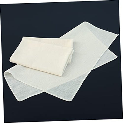 STOBAZA 10pcs Unbleached Cheesecloth Strainer for Cheese Making Baking Juicing Reusable Washable Home Kitchen Accessory