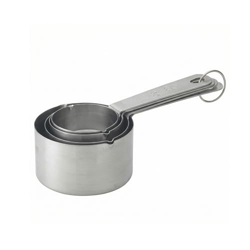 Mrs. Anderson’s Baking Measuring Cups with Pour Spouts, Heavyweight 18/8 Stainless Steel, 4-Piece Set - size: 4-Piece Set, Standard with Spout