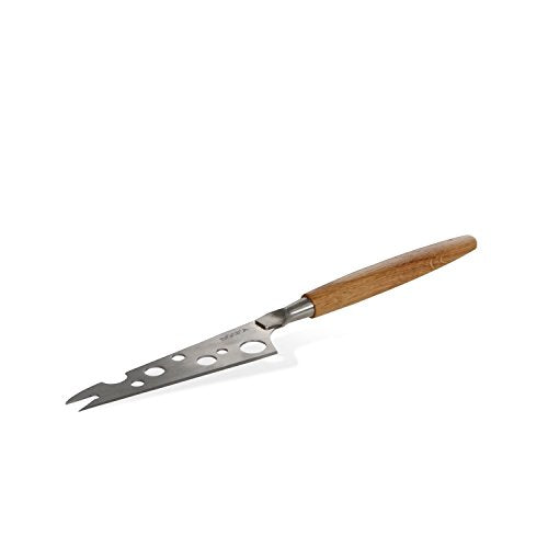 Boska Holland Cheese Knife w. European Oak Wood Handle, Cheesy Blade w. Forked Tip, 10 Year Guarantee, Life Collection - style: Semi Soft Cheesy Knife