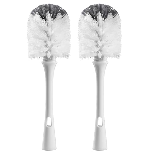 Bottle Brush Replacement Head for OXO Bottle Brush Tot Only, 2 Pack Bottle Brush Refills, Dual Bristle Design for Baby Bottles, Water Bottles, Glasswares