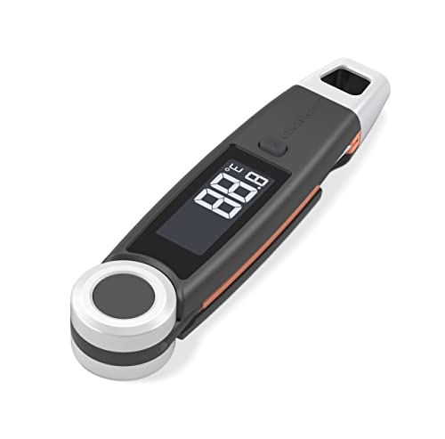 Finaltouch X10 Instant Read Digital Meat Thermometer NSF Certified Waterproof Professional for Cooking Grilling BBQ Baking Candy Oil with Rotating Probe and Backlit Display (Charcoal Gray) - color: Charcoal Gray