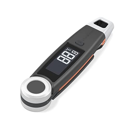 Finaltouch X10 Instant Read Digital Meat Thermometer NSF Certified Waterproof Professional for Cooking Grilling BBQ Baking Candy Oil with Rotating Probe and Backlit Display (Charcoal Gray) - color: Charcoal Gray