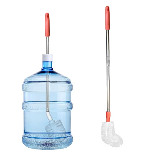 2-Pack Bucket Brush, Kettle Brush, Cleaning Extra Long Bottles, Gallon Jug Cleaner, Water Bottle Cleaner, Stainless Steel，Multi-Scenario