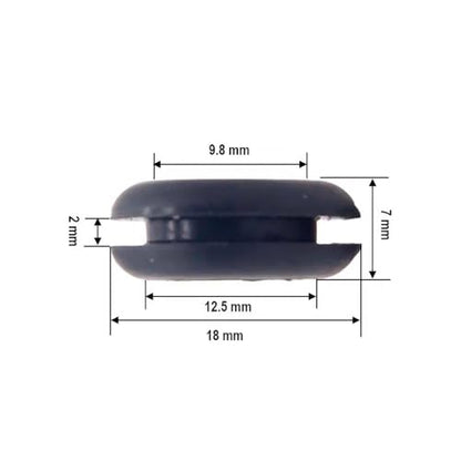 20PCS Airlock Grommets for Fermentation - Silicone Seals for Homebrewing Beer, Wine, Mead, Sauerkraut, Kimchi - Fits 12.5mm Lid Holes(Black) - color: Black