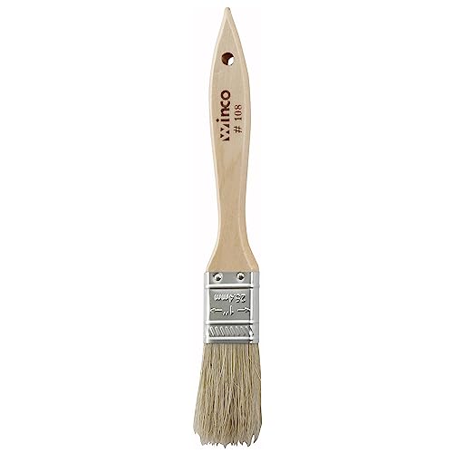Winco Heavy-Duty Boar Bristle Pastry Brush, 1" - size: 1-Inch