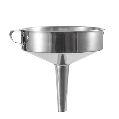 7 inch Stainless Steel Funnel with 120 Mesh Welded Filter Screen for Transferring Liquid, Oil, Powder, Resin