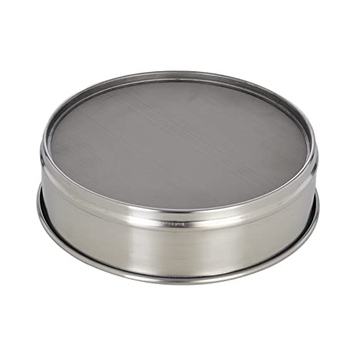 LABALPHA 600 Mesh Lab Sieves, #600 Mesh Test Sieve, 8'' Diameter, 304 Stainless Steel Wire Cloth (0.026mm) - size: 600 mesh (0.026mm)