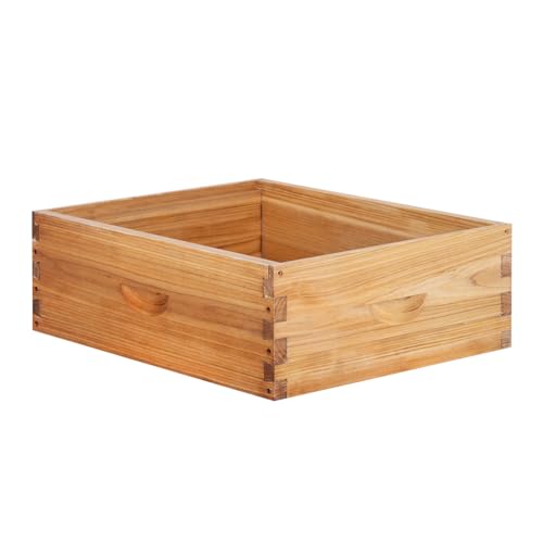 8 Frame Super Beehive Board Unassembled Bee Box Wax Coated Bee Hives Body Comes with Pack of Screws(No Frames or Foundations) - size: 8 Frame Super