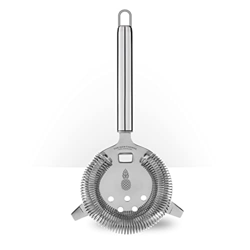 Piña Barware's The Hawthorne - Stainless Steel Commercial Hawthorne Cocktail Bar Strainer, Polished Finish 1 Pack - color: Mirror Polished, 1 Strainer
