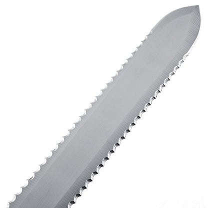 Jeanoko Beekeeping Knife, Z Shaped Serrated Stainless Steel Uncapping Tool with Wooden Handle, for Extracting Scraping Honey