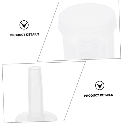 2Pcs Transparent Plastic Brewed Wine Exhaust Valves Three Piece Check Valves for Efficient Air Locking Wine and Preservation Supplies