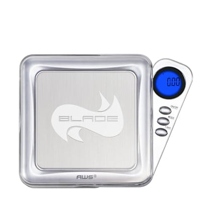 American Weigh Scales 200g x 0.01g Digital Pocket Gram Scale-Blade Series | Precision Mini Scale 0.01g Accuracy, Pocket Scale for Kitchen, Gold, Gems & Coin Scale, Smart Digital & Compact Scale - color: Silver, size: 200g x 0.01g