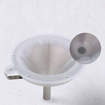 1 Piece 400 Mesh Food Filter Strainer Kitchen Micron Strainer for Transferring Liquids, Oil and Dry Ingredients Food Funnel for Kitchen Bottle Strainer