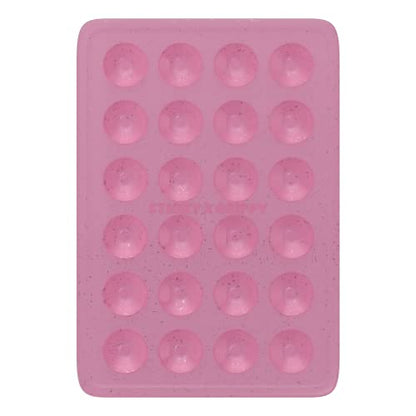 StickyGrippy Suction Phone Case Mount, Sillicon Adhesive Phone Accessory for iPhone and Android, Hands-Free Strong Grip Mirror Shower Phone Holder, Tiktok Videos and Selfies (Pink Glitter) - color: Pink Glitter
