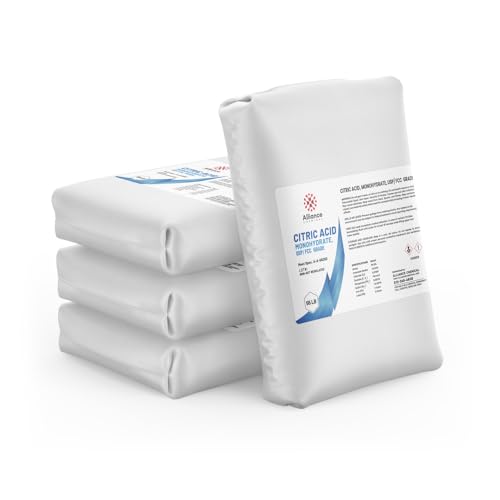 Citric Acid Monohydrate - 2200 lbs. (40 Bags) - Alliance Chemical - USP Food Grade | pH Regulator, Preservative, Flavor Enhancer - size: 40 Bag (2200 lbs.)