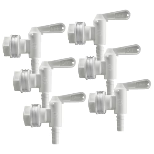 Bucket Spigot 5 Gallon Bucket Spigot Fermentation Bucket Spigot for Homebrew Wine Making Beer Kegging by LUCKEG 6PCS