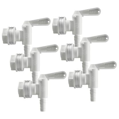 Bucket Spigot 5 Gallon Bucket Spigot Fermentation Bucket Spigot for Homebrew Wine Making Beer Kegging by LUCKEG 6PCS