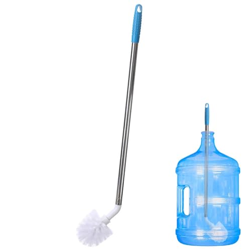 Bottle Brush for 5 Gallon Jug, L Shaped 5 Gallon wat-er jug Cleaner, 24 Inch Length Cleaning Brush, Replaceable Brush Head, Carboy Brush for Family Bottles
