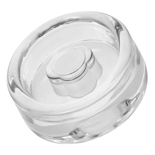 Wide Mouth Mason Jar Glass Fermenting Weight Lid Sturdy Kitchen Canning Accessory for Pickling and Fermentation