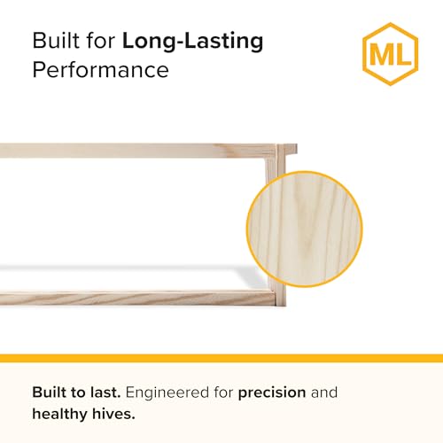 Mann Lake 6 1/4" Deep Unassembled Beekeeping Frames, Groove Top and Bottom, No Holes in Endbars, Designed for High Precision and Durability, Compatible with All Uncappers, 100 Pack, Made in the USA - size: 6-1/4-Inch