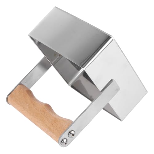 Square Honeycomb Cutter Stainless Steel Honey Cutting Tool Wooden Handle Beekeeping Supplies for Hive Cutting and Honeycomb Shaping