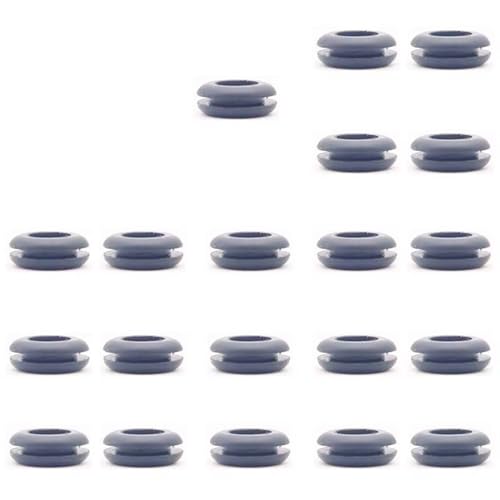 20PCS Airlock Grommets for Fermentation - Silicone Seals for Homebrewing Beer, Wine, Mead, Sauerkraut, Kimchi - Fits 12.5mm Lid Holes(Black) - color: Black